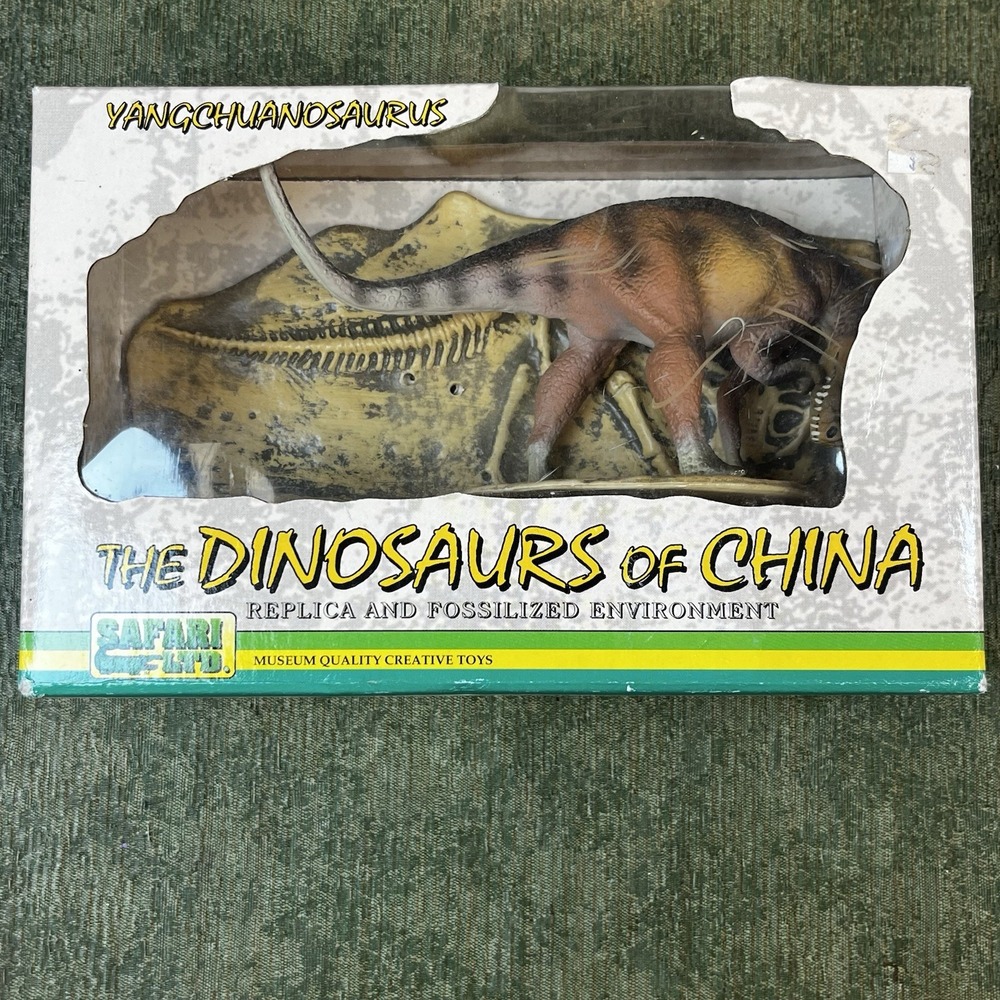 Safari‎ Yangchuanosaurus RARE 1994 Dinosaurs of China Dinosaur And Fossil in Box